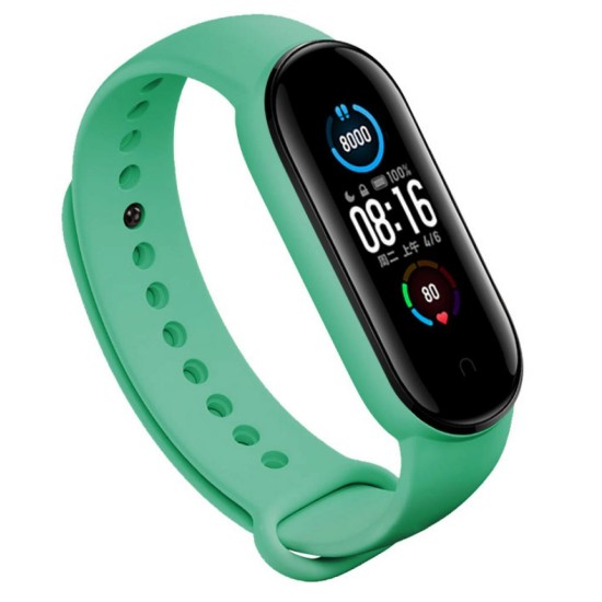 Ремінець до фітнес браслета BeCover Silicone для Xiaomi Mi Smart Band 5 Green (705067) Ремінець до фітнес браслета BeCover Silicone для Xiaomi Mi Smart Band 5 Green (705067)