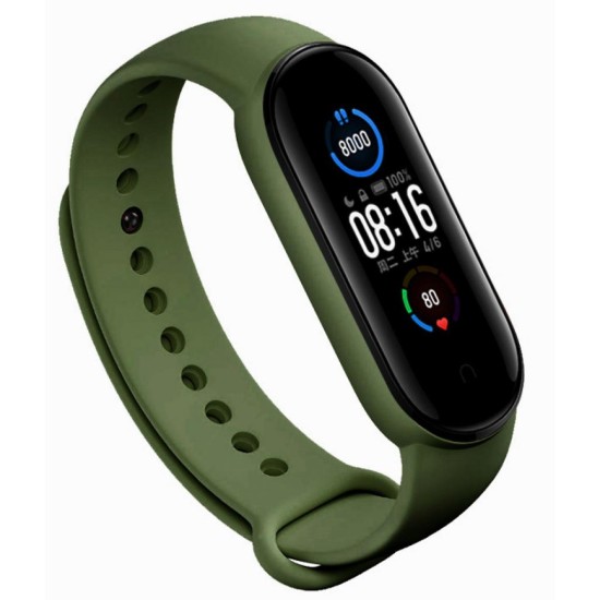 Ремінець до фітнес браслета BeCover Silicone для Xiaomi Mi Smart Band 5 Khaki (705068) Ремінець до фітнес браслета BeCover Silicone для Xiaomi Mi Smart Band 5 Khaki (705068)