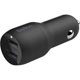 Зарядное устройство Belkin Car Charger 24W Dual USB-A, USB-A - MicroUSB, 1m, black (CCE002BT1MBK)