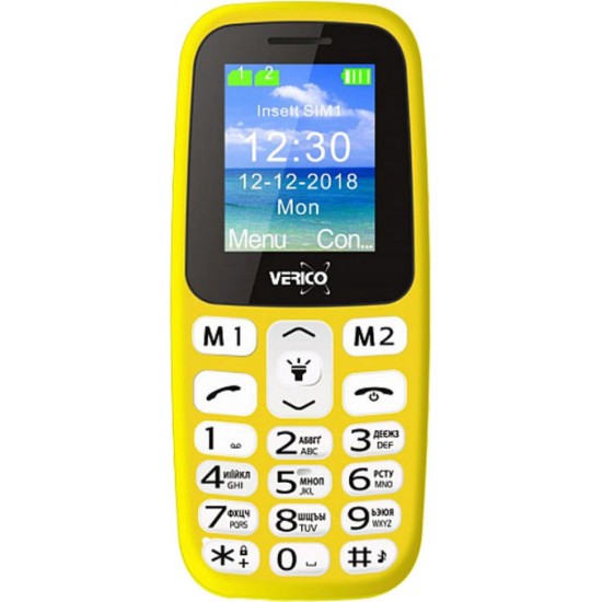Мобільний телефон Verico Classic A183 Yellow (4713095608278) Мобільний телефон Verico Classic A183 Yellow (4713095608278)