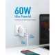 Зарядное устройство Anker PowerPort+ Atom III 45W USB-C+15W USB-A (White) (A2322G21) Зарядное устройство Anker PowerPort+ Atom III 45W USB-C+15W USB-A (White) (A2322G21)