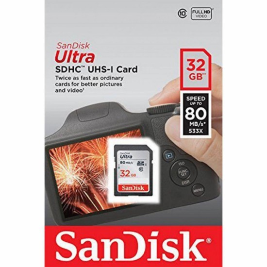 Карта пам'яті SanDisk 32GB SDHC class 10 Ultra (SDSDUN4-032G-GN6IN) Карта пам'яті SanDisk 32GB SDHC class 10 Ultra (SDSDUN4-032G-GN6IN)