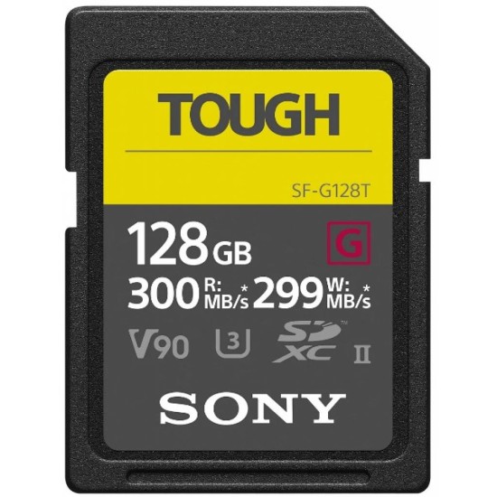 Карта памяти Sony 128GB SDXC class10 UHS-II U3 V90 Tough (SFG1TG) Карта памяти Sony 128GB SDXC class10 UHS-II U3 V90 Tough (SFG1TG)