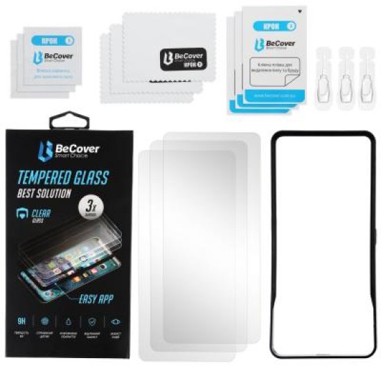 Стекло защитное BeCover Premium 3 шт Easy Installation Xiaomi Redmi Note 9 / 10X Cle (705483) Стекло защитное BeCover Premium 3 шт Easy Installation Xiaomi Redmi Note 9 / 10X Cle (705483)