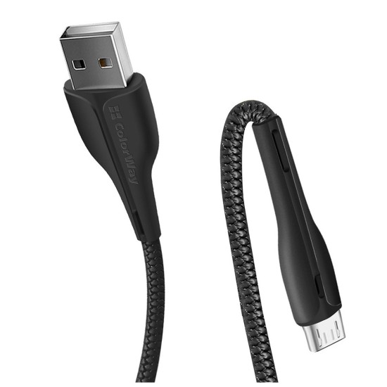 Дата кабель USB 2.0 AM to Micro 5P 1.0m led black ColorWay (CW-CBUM034-BK) Дата кабель USB 2.0 AM to Micro 5P 1.0m led black ColorWay (CW-CBUM034-BK)