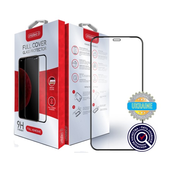 Стекло защитное Intaleo Full Glue Apple iPhone 12 (black) (1283126506406) Стекло защитное Intaleo Full Glue Apple iPhone 12 (black) (1283126506406)