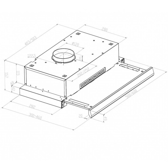 Вытяжка кухонная Pyramida TLX1-60 BR Вытяжка кухонная Pyramida TLX1-60 BR