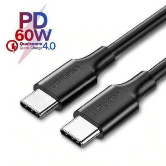 Дата кабель USB-C to USB-C 2.0m US286 3A Black Ugreen (10306) Дата кабель USB-C to USB-C 2.0m US286 3A Black Ugreen (10306)