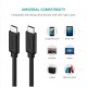 Дата кабель USB-C to USB-C 2.0m US286 3A Black Ugreen (10306) Дата кабель USB-C to USB-C 2.0m US286 3A Black Ugreen (10306)