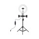 Набор блогера Puluz Ring USB LED lamp 10"+ tripod 1.1m (PKT3053B) Набор блогера Puluz Ring USB LED lamp 10"+ tripod 1.1m (PKT3053B)