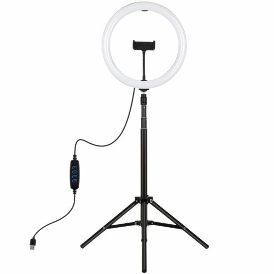Набор блогера Puluz Ring USB LED lamp PKT3061B 11.8" + tripod 1.65 м (PKT3061B) Набор блогера Puluz Ring USB LED lamp PKT3061B 11.8" + tripod 1.65 м (PKT3061B)