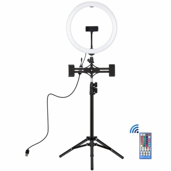 Набір блогера Puluz Ring USB LED lamp PKT3068B 11.8" + tripod 1.1 м (PKT3068B) Набір блогера Puluz Ring USB LED lamp PKT3068B 11.8" + tripod 1.1 м (PKT3068B)