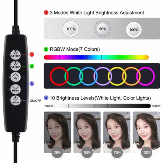 Набор блогера Puluz Ring USB LED lamp PKT3047B 6.2" + table mount (PKT3047B) Набор блогера Puluz Ring USB LED lamp PKT3047B 6.2" + table mount (PKT3047B)