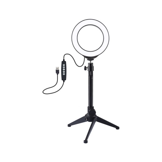 Набір блогера Puluz Ring USB LED lamp PKT3049B 4.7" + table tripod (PKT3049B) Набір блогера Puluz Ring USB LED lamp PKT3049B 4.7" + table tripod (PKT3049B)