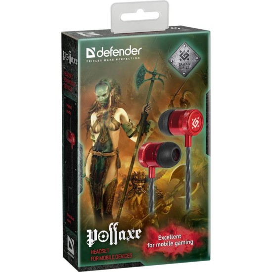 Навушники Defender Pollaxe Black-Red (64453) Навушники Defender Pollaxe Black-Red (64453)