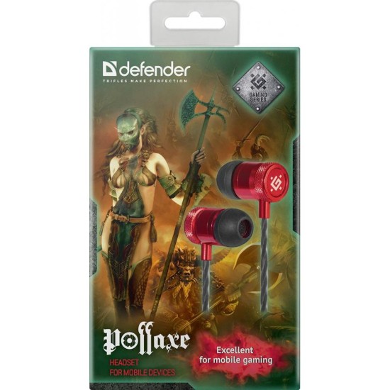 Навушники Defender Pollaxe Black-Red (64453) Навушники Defender Pollaxe Black-Red (64453)