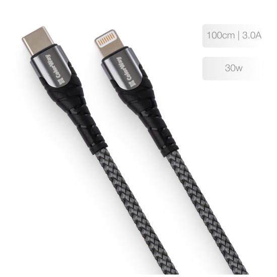 Дата кабель USB-C to Lightning 1.0m ColorWay (CW-CBPDCL033-GR) Дата кабель USB-C to Lightning 1.0m ColorWay (CW-CBPDCL033-GR)