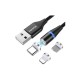 Дата кабель USB 2.0 AM to Lightning + Micro 5P + Type-C 1.0m Magnetic ColorWay (CW-CBUU038-BK) Дата кабель USB 2.0 AM to Lightning + Micro 5P + Type-C 1.0m Magnetic ColorWay (CW-CBUU038-BK)