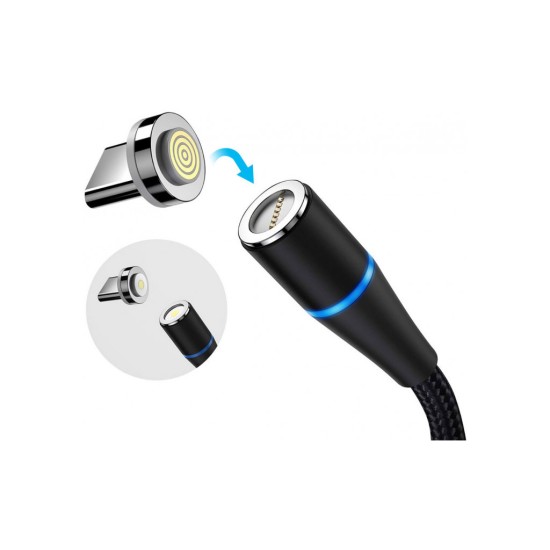 Дата кабель USB 2.0 AM to Lightning + Micro 5P + Type-C 1.0m Magnetic ColorWay (CW-CBUU038-BK) Дата кабель USB 2.0 AM to Lightning + Micro 5P + Type-C 1.0m Magnetic ColorWay (CW-CBUU038-BK)