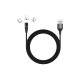 Дата кабель USB 2.0 AM to Lightning + Micro 5P + Type-C 1.0m Magnetic ColorWay (CW-CBUU038-BK) Дата кабель USB 2.0 AM to Lightning + Micro 5P + Type-C 1.0m Magnetic ColorWay (CW-CBUU038-BK)
