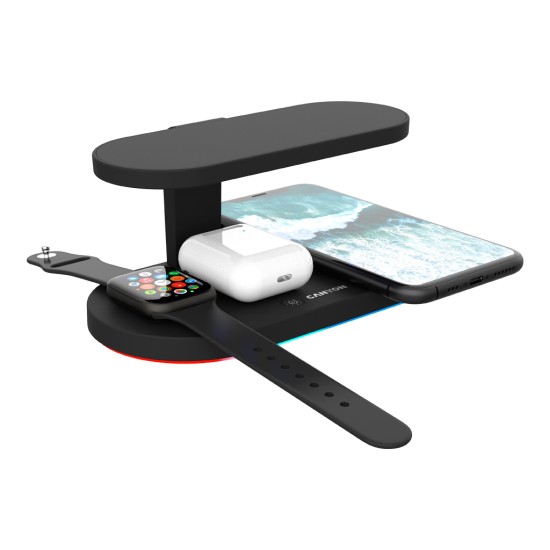 Зарядний пристрій Canyon 5in1 Wireless charger with UV sterilizer (CNS-WCS501B) Зарядний пристрій Canyon 5in1 Wireless charger with UV sterilizer (CNS-WCS501B)