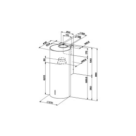 Вытяжка кухонная Faber CYLINDRA PLUS WH GLOSS (CYLINDRAPLUSWHGLOSS)