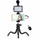 Набір блогера Puluz 4in1 (light, mount, phone holder, microphone) (PKT3094B) Набір блогера Puluz 4in1 (light, mount, phone holder, microphone) (PKT3094B)