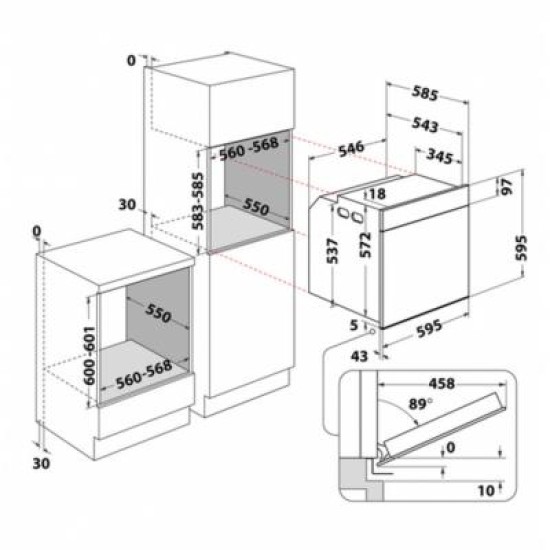 Духова шафа Whirlpool WTAC8411SCAN Духова шафа Whirlpool WTAC8411SCAN