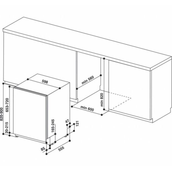 Посудомоечная машина Whirlpool WIO3C33E6.5 Посудомоечная машина Whirlpool WIO3C33E6.5