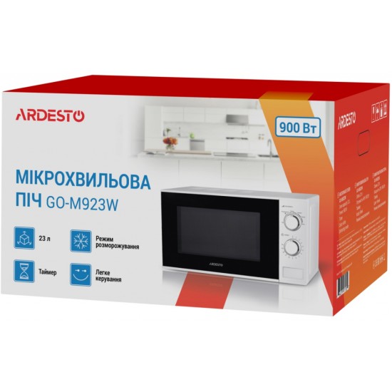 Мікрохвильова піч Ardesto GO-M923W Мікрохвильова піч Ardesto GO-M923W
