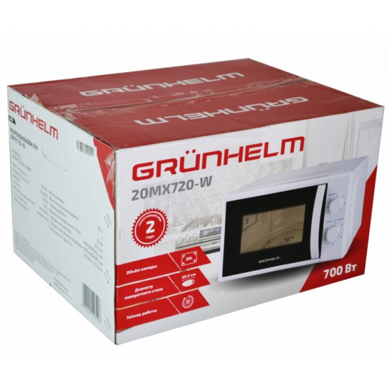 Мікрохвильова піч Grunhelm 20MX720-W Мікрохвильова піч Grunhelm 20MX720-W