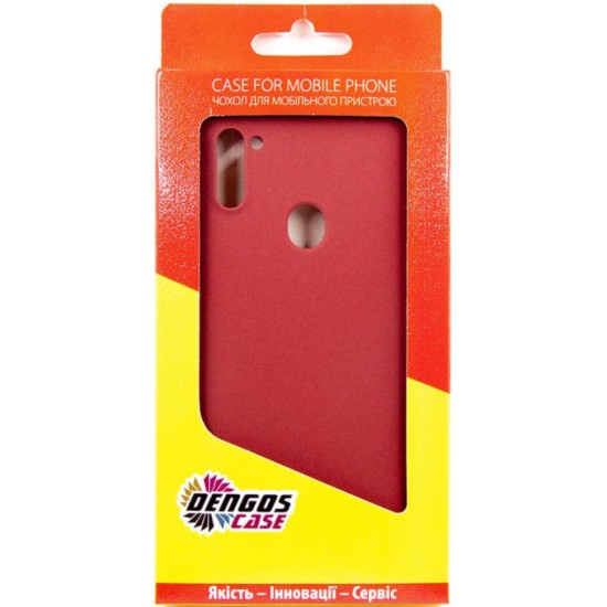 Чохол до мобільного телефона Dengos Carbon Samsung Galaxy A11, red (DG-TPU-CRBN-66) (DG-TPU-CRBN-66) Чохол до мобільного телефона Dengos Carbon Samsung Galaxy A11, red (DG-TPU-CRBN-66) (DG-TPU-CRBN-66)
