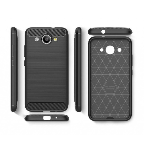 Чохол до мобільного телефона для Huawei Y3 2017 Carbon Fiber (Black) Laudtec (LT-HY32017B) Чохол до мобільного телефона для Huawei Y3 2017 Carbon Fiber (Black) Laudtec (LT-HY32017B)