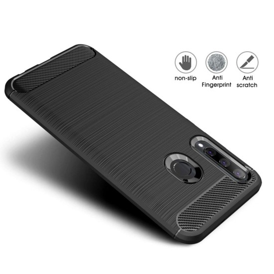Чехол для мобильного телефона Laudtec для Huawei P Smart 2019 Carbon Fiber (Black) (LT-PST19) Чехол для мобильного телефона Laudtec для Huawei P Smart 2019 Carbon Fiber (Black) (LT-PST19)