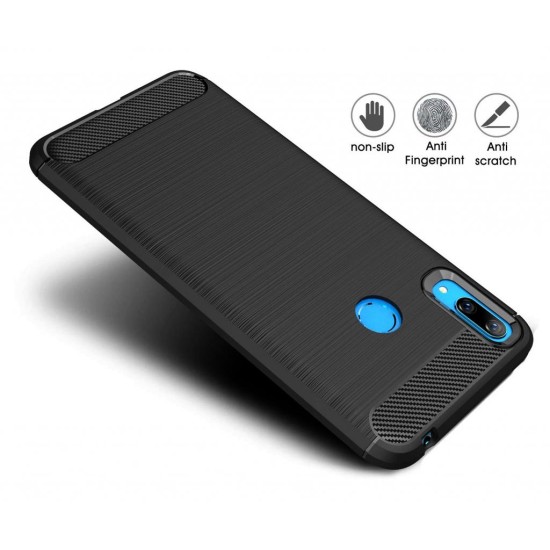 Чехол для мобильного телефона Laudtec для Huawei Y7 2019 Carbon Fiber (Black) (LT-HY72019B) Чехол для мобильного телефона Laudtec для Huawei Y7 2019 Carbon Fiber (Black) (LT-HY72019B)