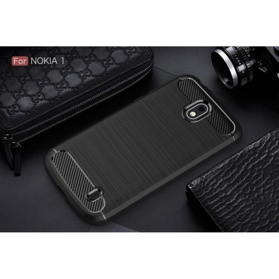 Чехол для мобильного телефона Laudtec для Nokia 1 Carbon Fiber (Black) (LT-N1B) Чехол для мобильного телефона Laudtec для Nokia 1 Carbon Fiber (Black) (LT-N1B)