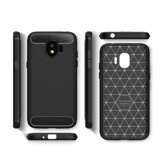 Чохол до мобільного телефона Laudtec для Samsung J2 2018/J250 Carbon Fiber (Black) (LT-J250F) Чохол до мобільного телефона Laudtec для Samsung J2 2018/J250 Carbon Fiber (Black) (LT-J250F)