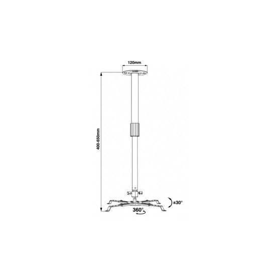 Кронштейн до проектора Walfix PB-15B Кронштейн до проектора Walfix PB-15B